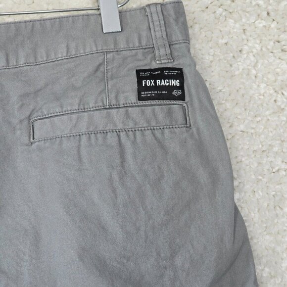 Fox Racing Shorts Mens 30 Gray Chino Outdoor Biking Casual Sport Utility - Picture 5 of 15